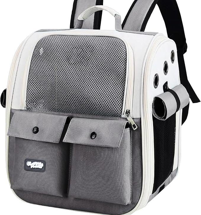 CMP – Cat Backpack Carrier – Airline Approved Dog Carrier for Small Dogs, Cats & Pets – Ventilated Backpack Pet Carrier for Travel, Hiking, Vet Trips – Soft Sided Puppy Carrier Bag with Padded Straps