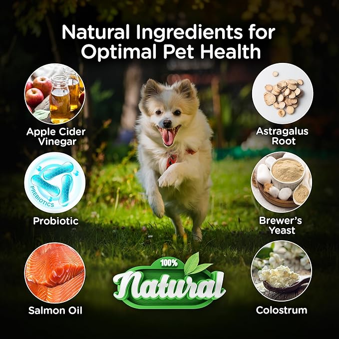 Itch & Immunity Treats – Dog Itchy Skin Relief for Paws, Skin, Eyes & Ears – Reduces Scratching & Licking – Seasonal Allergy Support for Any Dog Size (120 Count)