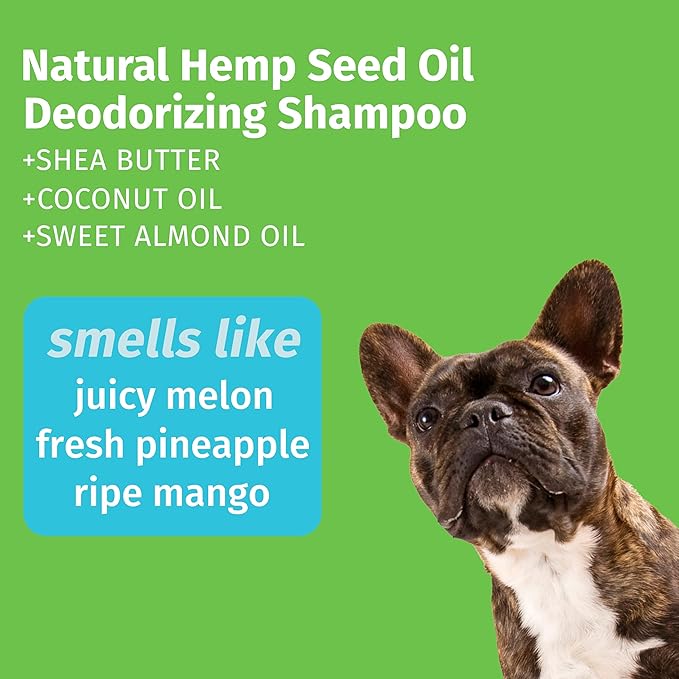 Hempz Petz, Dog Shampoo, Sweet Pineapple Deodorizing Shampoo, Cleans, Conditions & Moisturizes, 17 oz