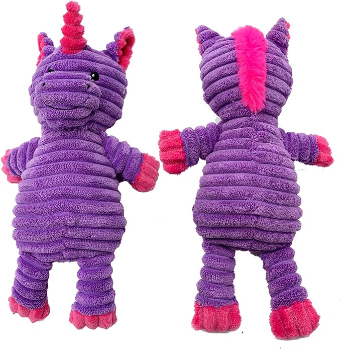 Jalousie Plush Toys Assortment Value Bundle Puppy Pet Mutt Squeak Toy for Medium Large Dogs (5 Pack Corduroy)