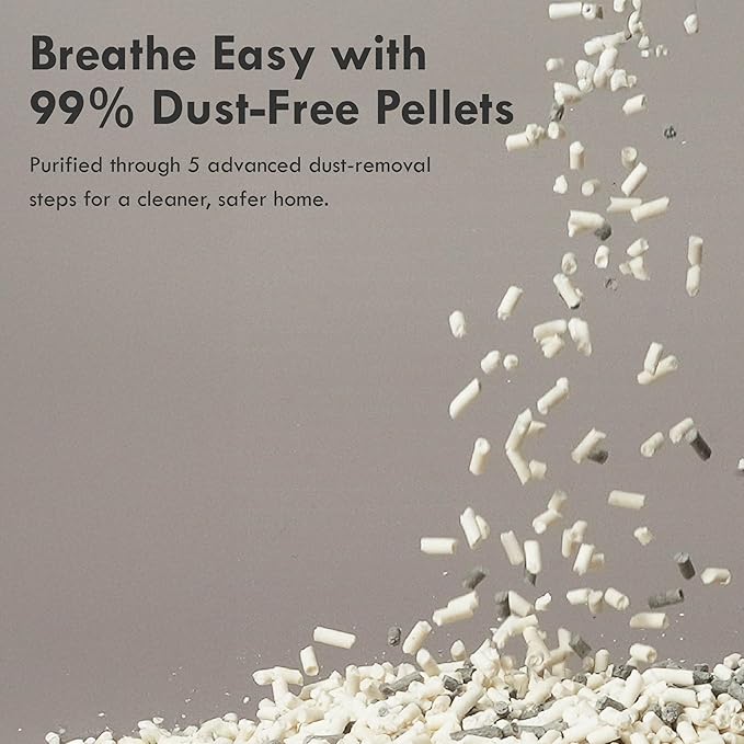 Lady N Pellet Tofu Cat Litter Yosemite Woody Scent, Strong Clumping, Ultra Absorbent, Dust-Free Low Tracking, Water-Soluble, Natural Ingredients, Enviro-Probiotic for Odor Control 9lb