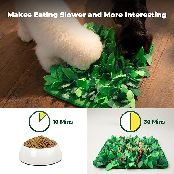Snuffle Mat & Slow Feeder for Dogs - Interactive Dog Puzzle Toys for Smell Training
