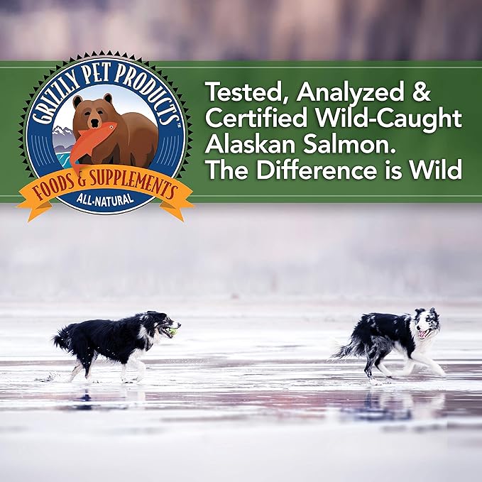 Grizzly Pet Products Salmon Plus Omega 3-6-9 Food Supplement for Dogs and Cats, 16 Ounce