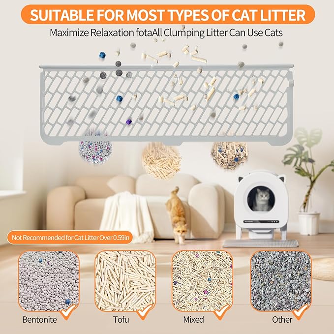 Self Cleaning Litter Box, 68 L Automatic Cat Litter Box for Multiple Cats, Robot with Dual Safety Protection, APP Control, Odor Removal Smart Litter Boxes, 2 Roll Trash Bags