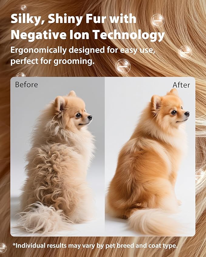 L&W BROS. Hands-Free Dog Dryer – Powerful & Professional Pet Blow Dryer for Small & Medium Dogs & Cats, Adjustable Airflow, Easy Storage, Negative Ion Technology (Green)