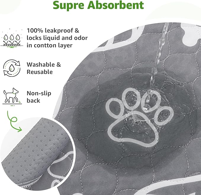 LOOBANI 47.6x29.2in Large Dog Litter Box with 2 Artificial Grass Patch + 2 Washable Pee Pads, Quickly Absorbency Portable Patio Potty for Balcony Apartment Use