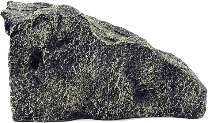 JIHAQUA Reptile Hide Medium Rock Snake Hide Cave Hideout Terrarium Habitat Decor Ornament Bearded Dragon Tank Accessories