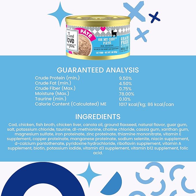 I AND LOVE AND YOU, Cat Food Variety, 3 Ounce, 12 Pack