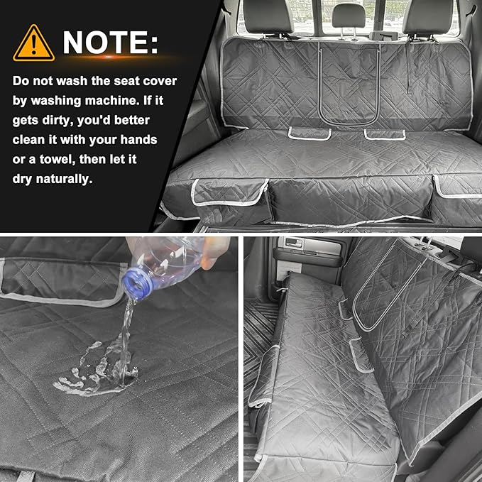 Dog Car Seat Cover Compatible with Kia Sportage 2004-2025, Waterproof Pet Bench Seat Cover for Back Seat, 600D Heavy Duty Scratch Proof Nonslip Truck Seat Covers for Dogs