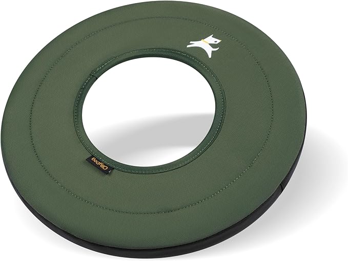 OllyDog Super Flyer | Durable Dog Frisbee | Soft & Lightweight Flying Disc | Gentle on Teeth & Gums | Water-Resistant Outdoor Toy (Winter Moss)