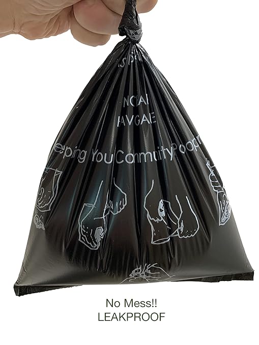 Case of 2000 Pet Waste Bags on Roll (10 Rolls of 200 bags per roll) Dog Waste Station Bags for HOA, Residential, commercial roll bag for Poop Station Dispensers