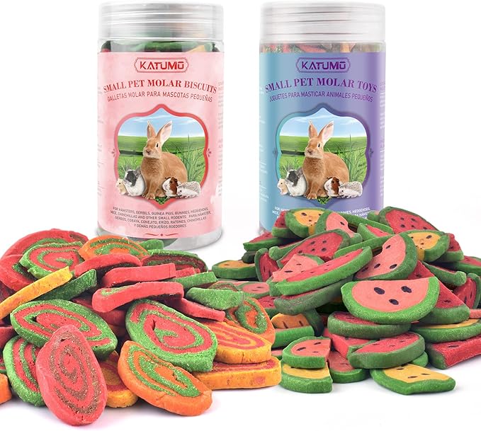 KATUMO Rabbit Chew Treats - 380g Mixed Natural Timothy Hay Pumpkin Carrot Beet Spinach Chew Toys for Rabbit Guinea Pig Hamster Bunny Chinchilla Gerbil Small Rodent Pets