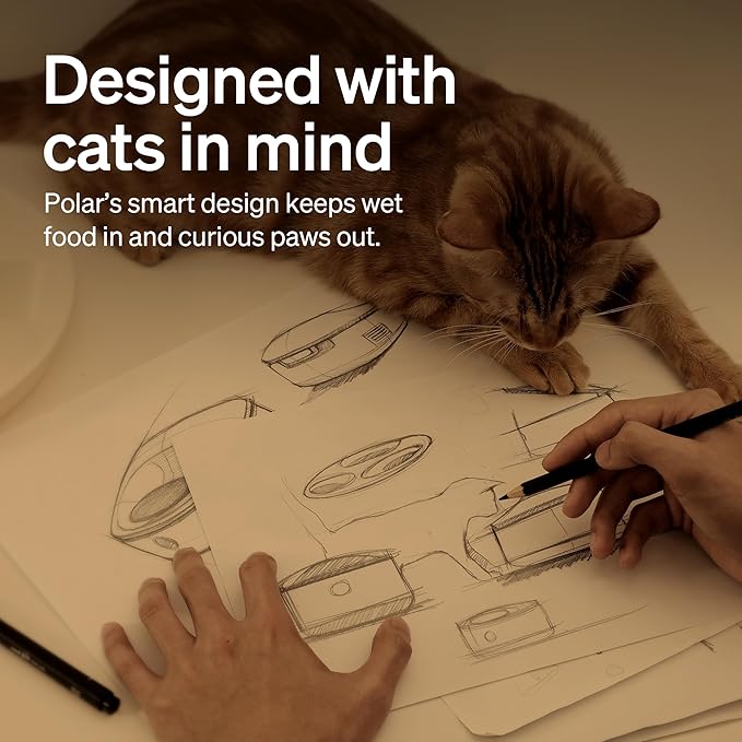 PETLIBRO Automatic Cat Feeder Wet Food Refrigerated New Upgraded APP Control,3 Days Freshness 3 Meals,Semiconductor Cooling&Quick Chills Wet Food Dispenser,Polar WiFi Timed Auto Pet Feeder for Cat Dog