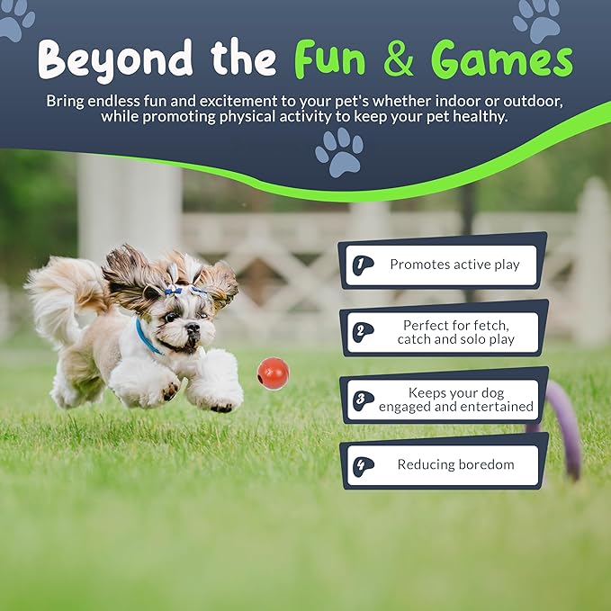 Balls for Aggressive Chewers - Small Dogs and Puppies - 2 Inch - 4 Pack - Indestructible Rubber Dog Chew Toys Bulk for Miniature Toy Breeds