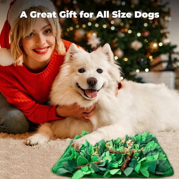 Snuffle Mat & Slow Feeder for Dogs - Interactive Dog Puzzle Toys for Smell Training