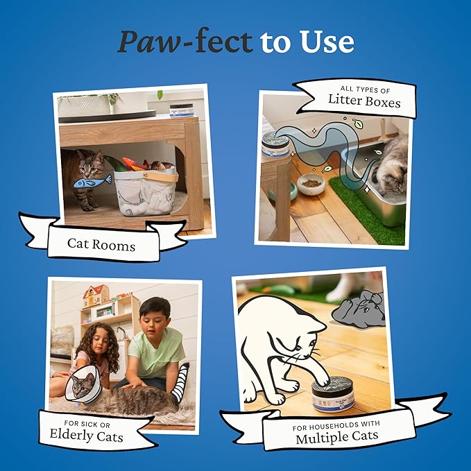 Fresh Wave Odor Removing Litter Box Gel, 7 oz. |Pack of 2 | Safer Pet Odor Eliminator for Home and Litter Box Area