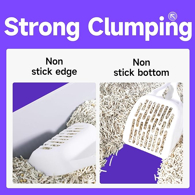 KERES Cat Litter Mixed- Ultra Absorbent, 99% Dust-Free, Advanced Odor Control, Fast-Clumping, Natural Clay & Tofu Blend, Low Tracking, Multi-Cat Formula (4.4lb*4bag)