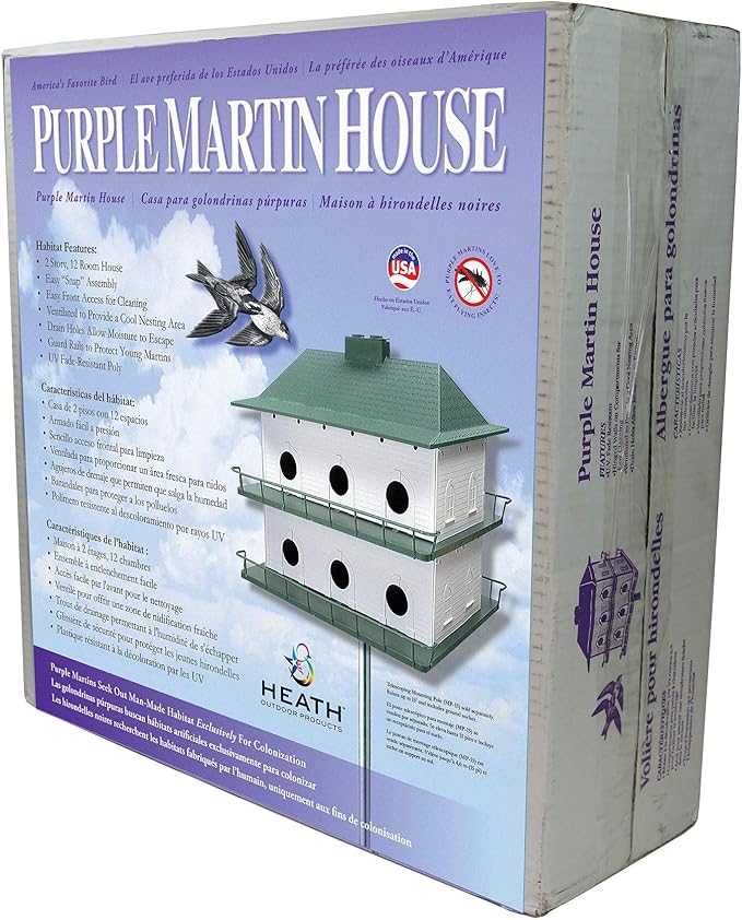 Heath Outdoor Products PH12 Plastic 12 Room Purple Martin House