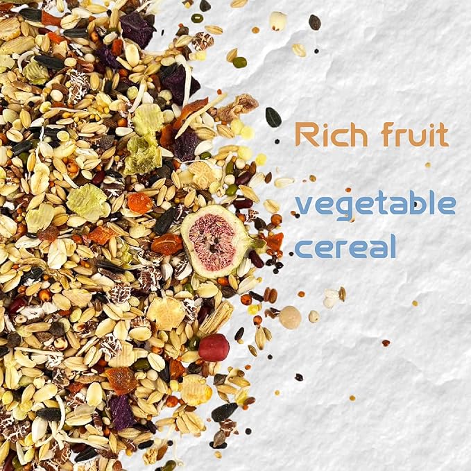 Garden Fruit & Vegetable Hamster Food Mix Natural Small Pet Food Made for Hamsters 1LB Critical Care Healthy Dwarf Hamsters Feed New Packaging