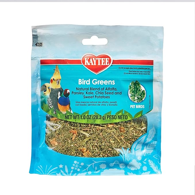 Kaytee Bird Greens Treat for All Pet Birds, 1 oz