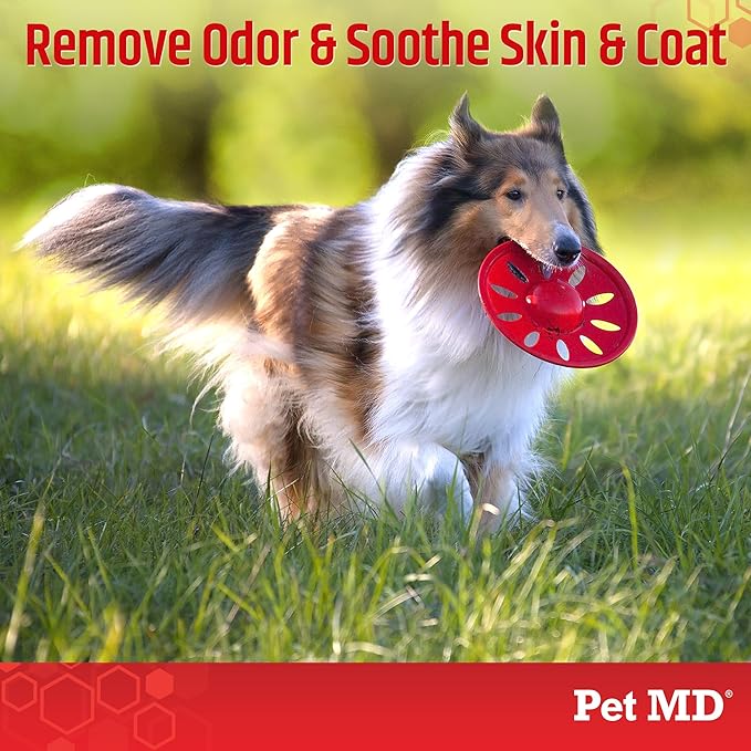 Pet MD Topical Shampoo for Dogs, Cats and Horses - Soap and Paraben Free - 16oz