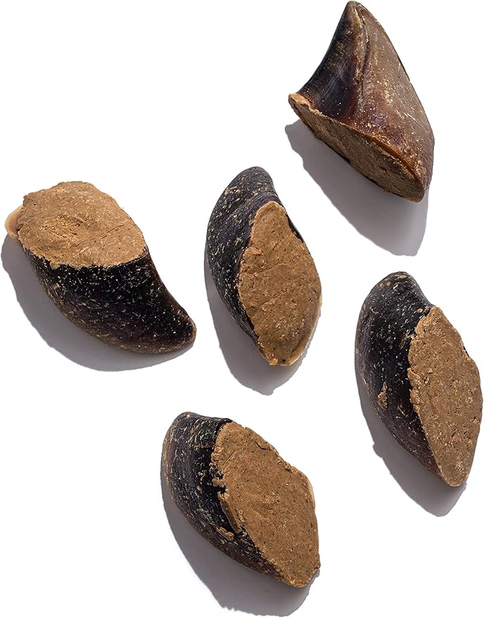 Jack&Pup Filled Cow Hooves for Dogs, Cow Hoofs for Dogs, Natural Dog Chews, Stuffed Bones (Peanut Butter Flavor) 5 Pack