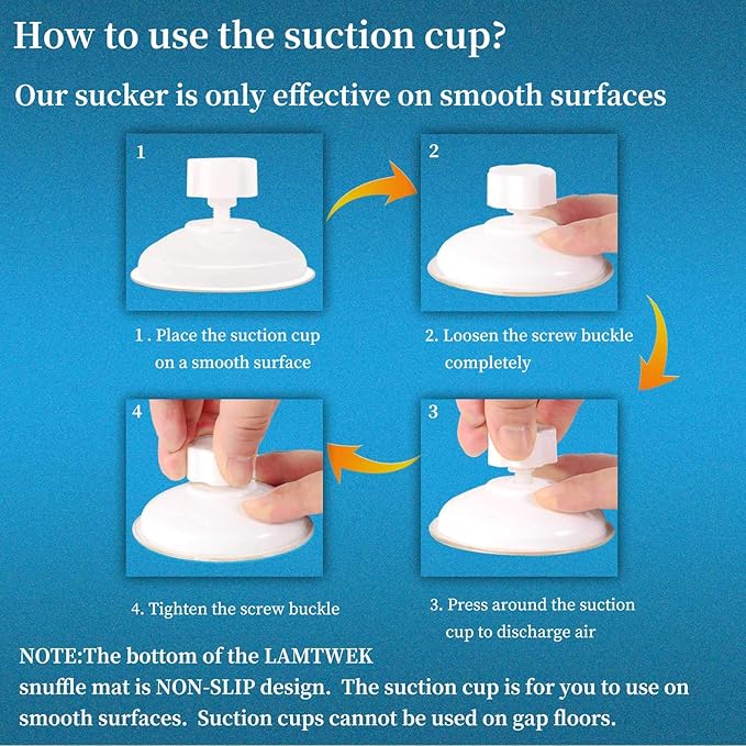 Snuffle Mat for Dogs, 17" x 21" Dog Snuffle Mat Interactive Feed Game for Boredom, Encourages Natural Foraging Skills and Stress Relief, Easy to Fill/Machine Washable with 2PCS Suction Cups