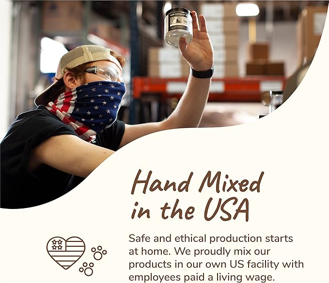 kin+kind Healthy Calm Supplement for Dogs & Cats - Vet Formulated Natural Formula with Organic Chamomile, Thyme, Apple Pomace, Ginger and Coconut- Made in USA - 8 oz (Large)