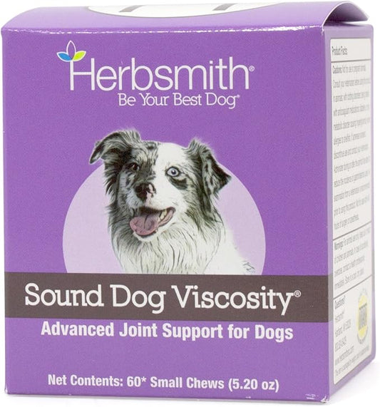 Herbsmith Sound Dog Viscosity Advanced Joint Support For Dogs, 60 Count Small
