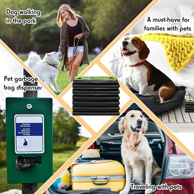 Ireer 1000 Pcs Header Bag Bulk Dog Pet Waste Bags Bulk Poop LeakProof Easy Single Pull Bags for Poop Dog Station Fit Hang Hole Dispenser Pet Waste Bag for Home Outdoor