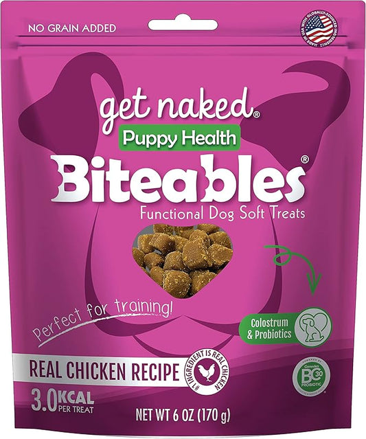 Get Naked 1 Pouch Puppy Health Soft Dog Treats, 6 Oz, Brown (201578)