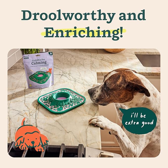 WOOF LickMixes - Dog Lick Mat Spread and Meal Topper - Delicious and Lower Calorie - Made with Wholesome Ingredients - Perfect for Dog Enrichment - Calming