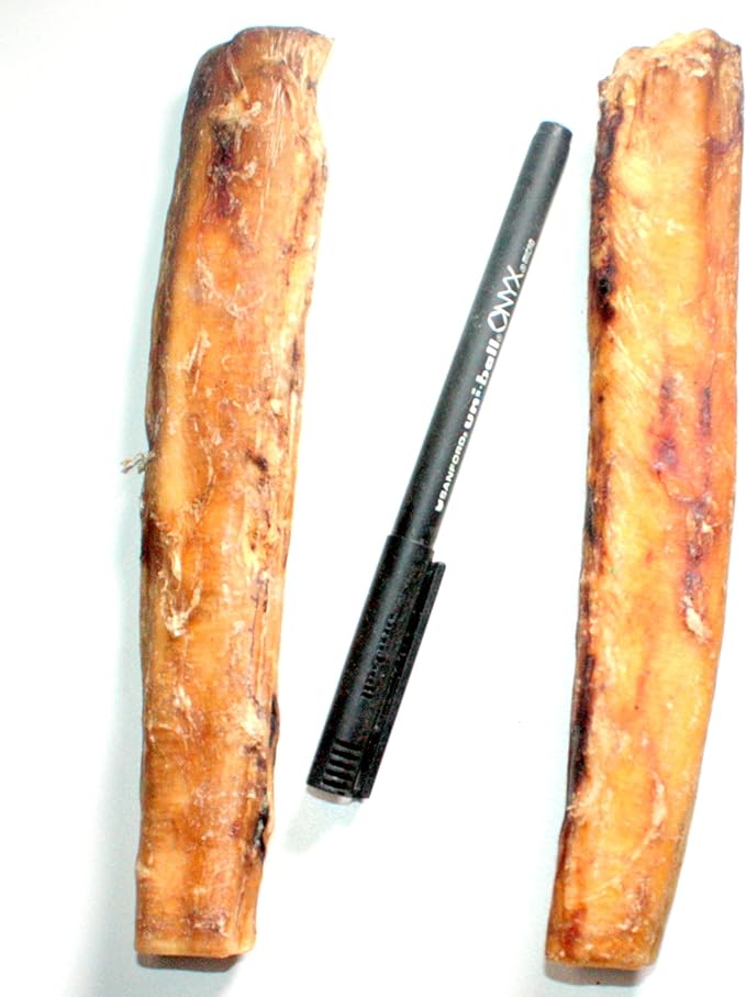 Jumbo 6" Bully Sticks (2 POUNDS) for Large Dogs, for Extreme Chewers, Natural & Fully Organic, 100% Beef Pizzle Dog Chew, Fully Digestible Dental Treats (6 inch, 2 lb / 32 oz)