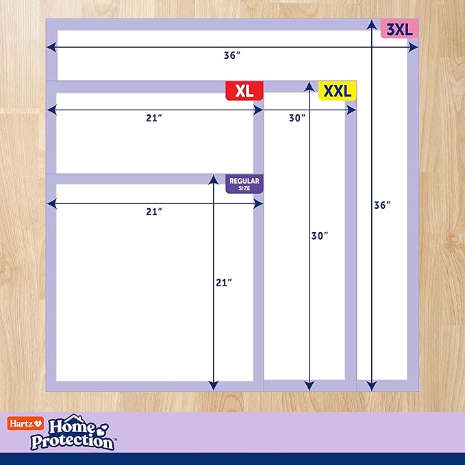 Hartz Home Protection Lavender Scented USA Made Dog Pads, XXL 20 count, Super Absorbent & Won't Leak, Odor Eliminating