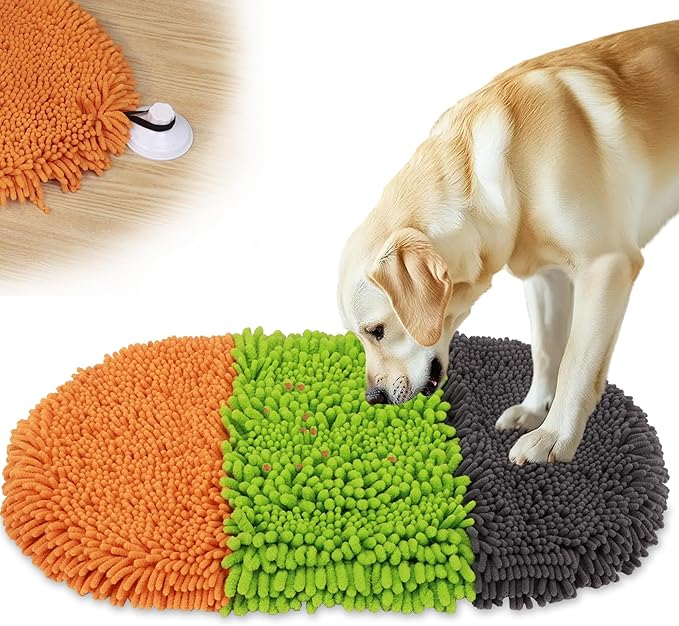 Snuffle Mat for Dogs, Interactive Toys for Pet, 12'' x 27'' Cat Slow Feeding Bowl Washable and Encourages Natural Foraging Skills, Comfortable Texture for Rabbits