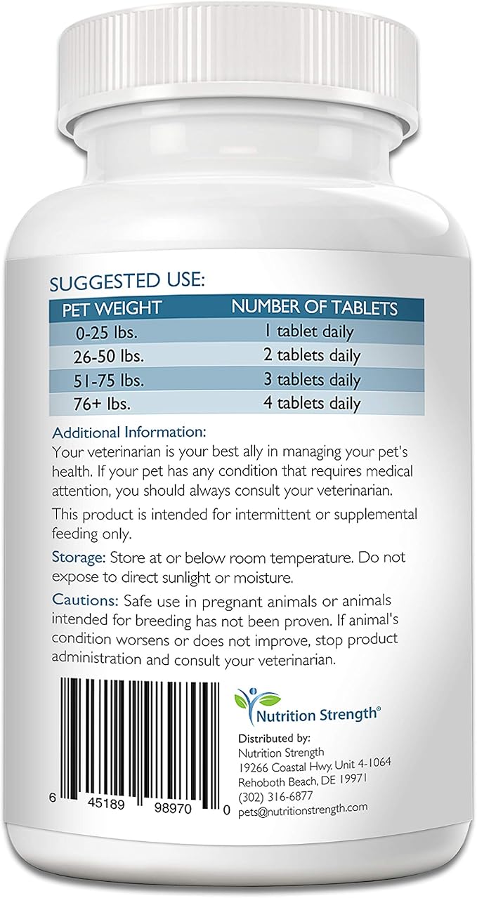 Iron for Dogs with Anemia to Support Blood Health, Blood Cell Formation & Oxygen Supply, Iron Supplement for Anemic Dogs + Vitamin C, Folate, Vitamin B12, 120 Chewable Tablets