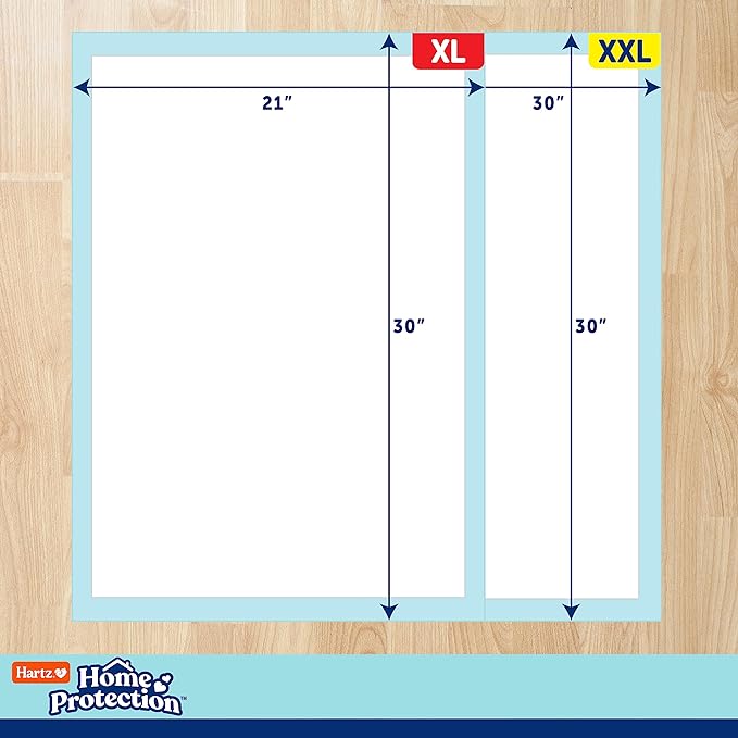 Hartz Home Protection Mountain Fresh Scented USA Made Dog Pads, XXL 20 Count, Super Absorbent & Won't Leak, Odor Eliminating