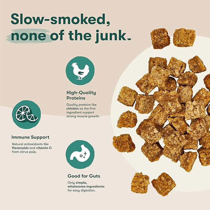 Jinx Chicken Bites Jerky Dog Treats - Soft & Chewy, All Natural Dog Jerky Treats with Cage-Free Chicken - Pet Products for All Dogs (Puppies, Adults & Seniors) - 5oz