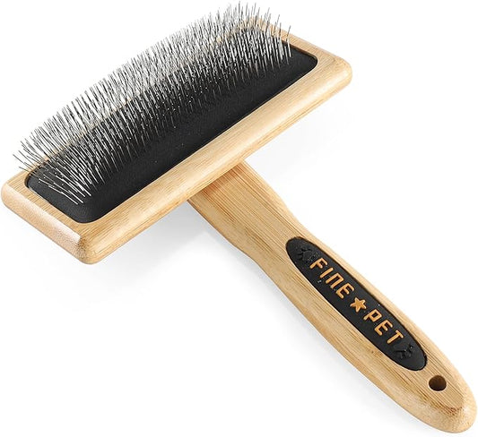 Dog Slicker Brush for Shedding Medium or Long Haired Pets Grooming Brush for Large Dogs to Remove Loose Hair Tangles and Knots L