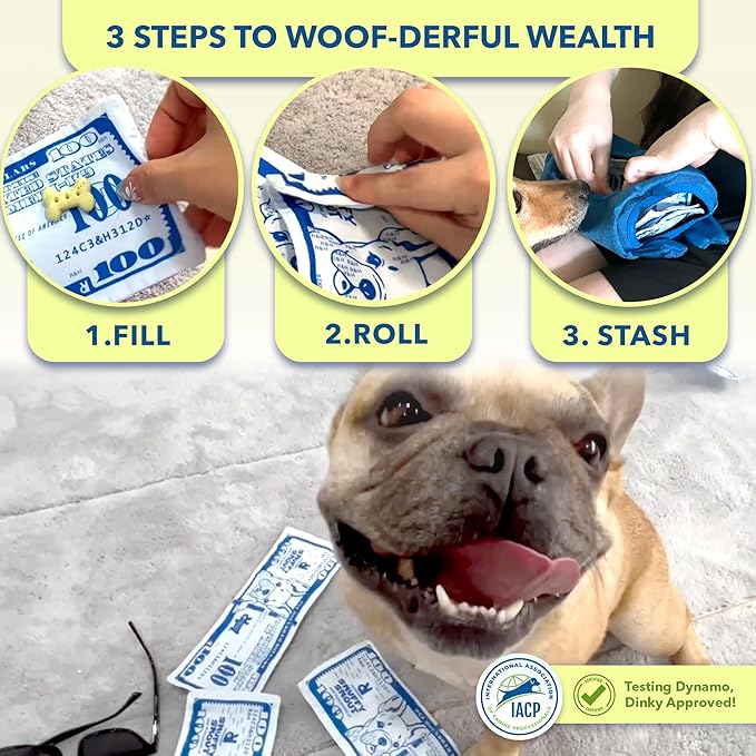 Race&Herd Dog Puzzle Toy - Snuffle Mat for Dogs Puzzle Feeder, Dog Enrichment Toys for Dogs, Interactive Pet Enrichment Toys Small Dogs, Puppy Mental Stimulation Puzzle Toy, Piggy Bank for Puppies