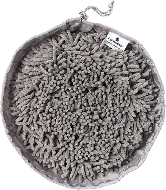 Pet Parents Forager Bowls, Slow Feeder Dog Bowls with SoftSnout & Non-Slip Backing Technology, Dog Feeder Mat & Snuffle Mat for Large Dogs and Small Dogs (Forest Modern Grey)