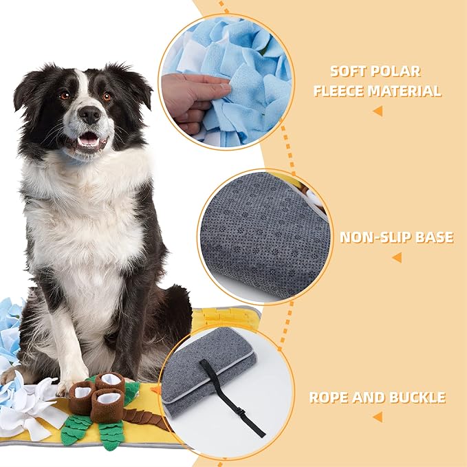 Snuffle Mat for Large Dogs Sniff Mat for Cats, Dog Enrichment Toys, Dog Puzzle Toys Small Medium Pet Sniffing Mat Large Breed