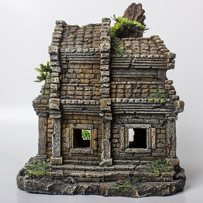 Fish Tank Decorations Aquarium Décor Resin Artificial Tree Trunk Root (B)