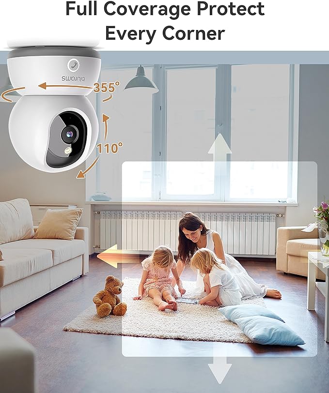 blurams Pet Camera 2K, Cameras for Home Security with One-Touch Call, Dog Camera w/Color Night Vision, Motion Tracking, Cloud & SD Card Storage (2.4GHz Wi-Fi)