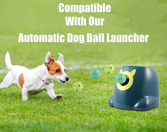 6 PCS Latex Balls for Small and Medium Size Dogs - for Automatic Dog Ball Launcher, Playing Fetch, and Dog Toy