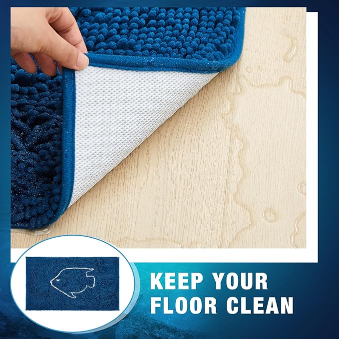 Large Aquarium Sponge Mats 20 x 36 Inch Fish Cleaning Mat Chenille Absorbent Sponge Pad for Aquariums Floor Decorative Gift Fish Hobbyists Maintenance Keep Clean