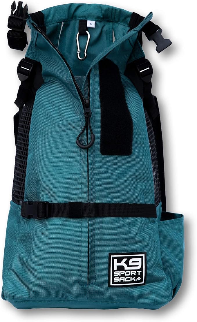 K9 Sport Sack Trainer - Small, Harbor Blue - Ideal for Dogs with 13-16” Back Length - Backpack-Style Training Carrier - Meant for Quick, Non-Strenuous Activities
