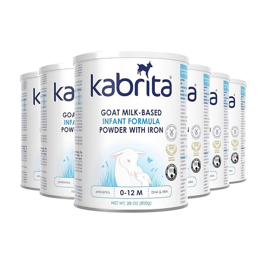 Kabrita Goat Milk-Based Infant Formula – 28oz – Pack of 6 – Natural, Gentle Baby Formula – European, Non-GMO – Ages 0-12 Months