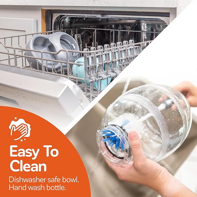 Petmate Replendish Feeder with Automatic Cat and Dog Feeder Grey, Made in USA