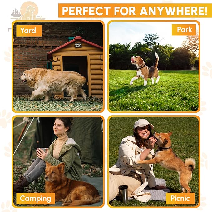 Heavy Duty Dog Tie Out Cable and Stake for Large to Extra Large Dogs Upto 150 LBs – Anti-Tangle, Rust-Resistant, 360° Swivel Leash System – 18 Inches Spiral Anchor and 7mm 30 FT Long Leash